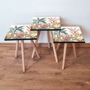 Nesting Table 3Shp198 - Set od 3 Stola u Različitim Bojama