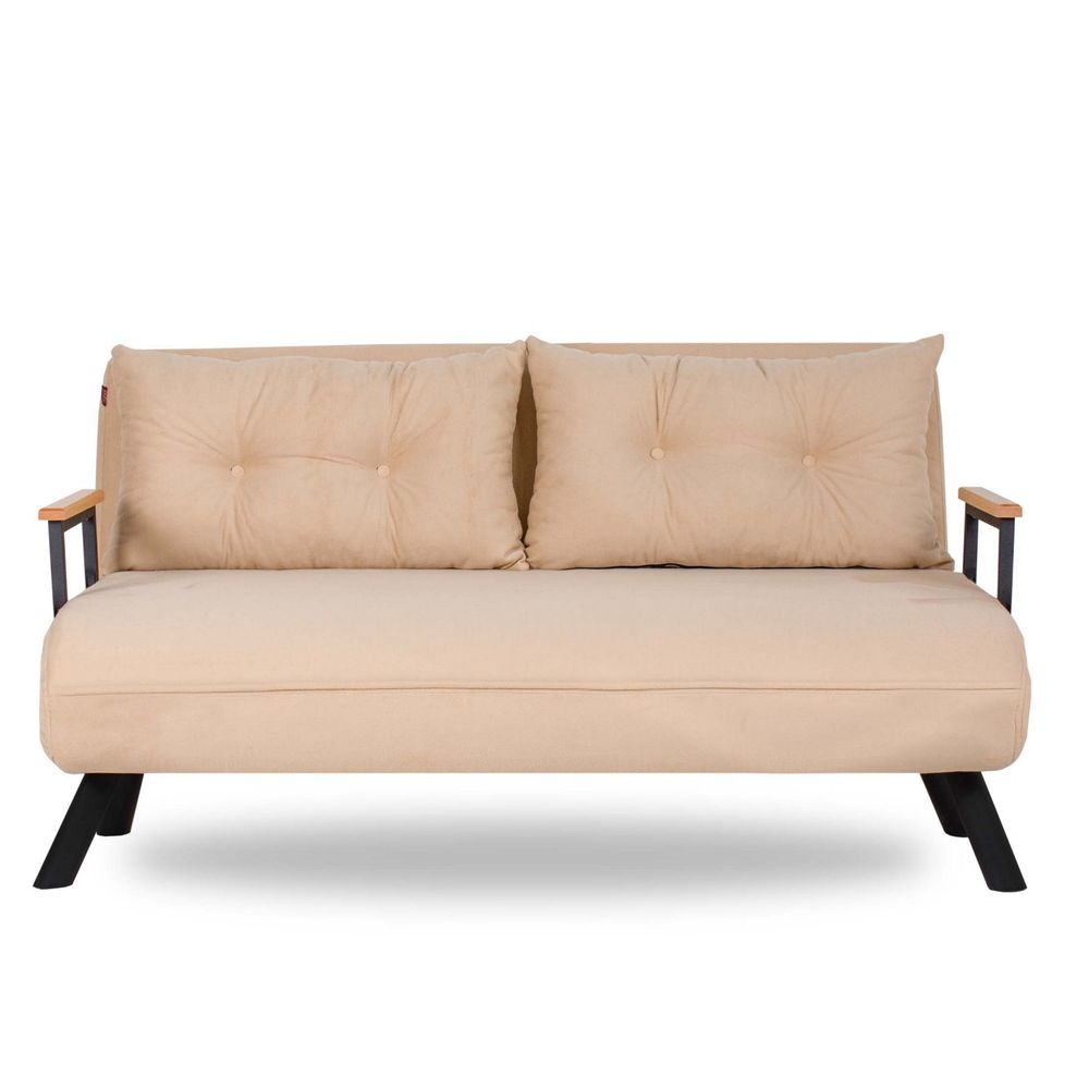 Sando 2-Seater - Krem Dvosjed koji se pretvara u krevet slika 5