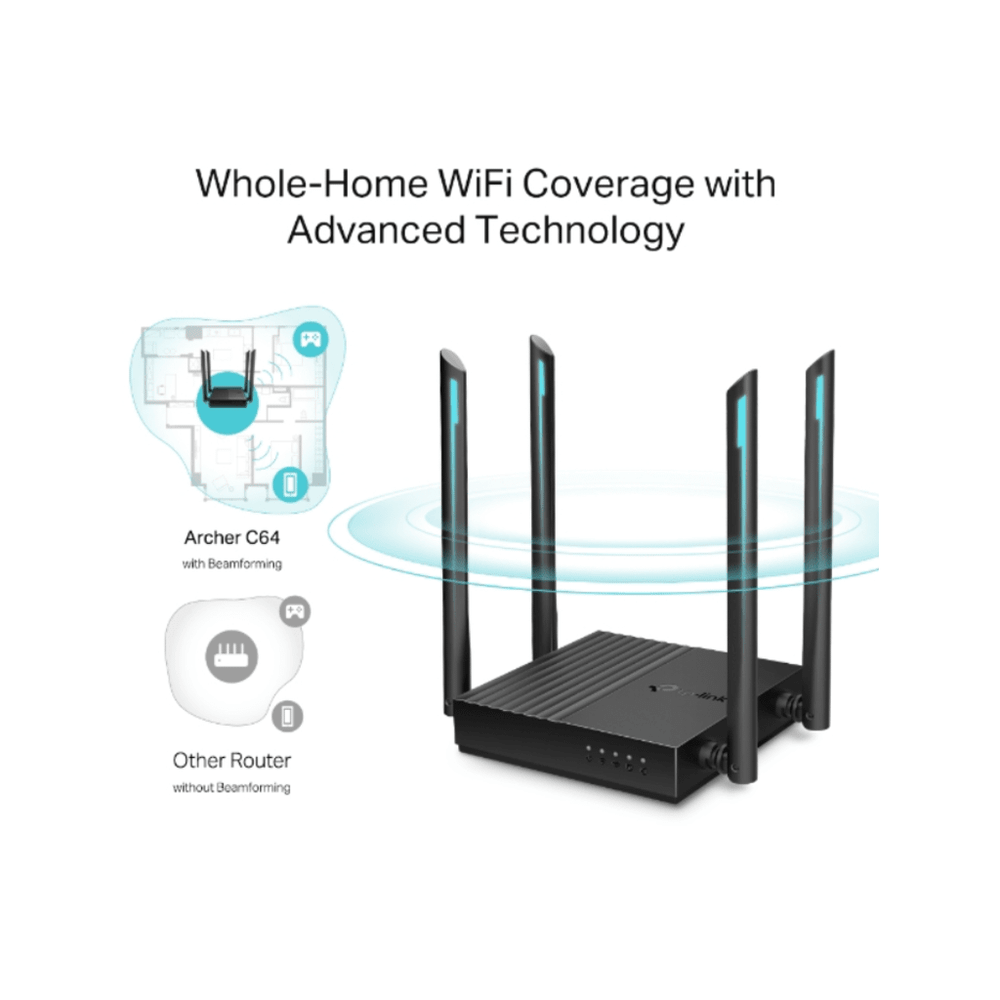 TP-Link ARCHER C64/AC1200Wireless MU-MIMO WiFi Router slika 1