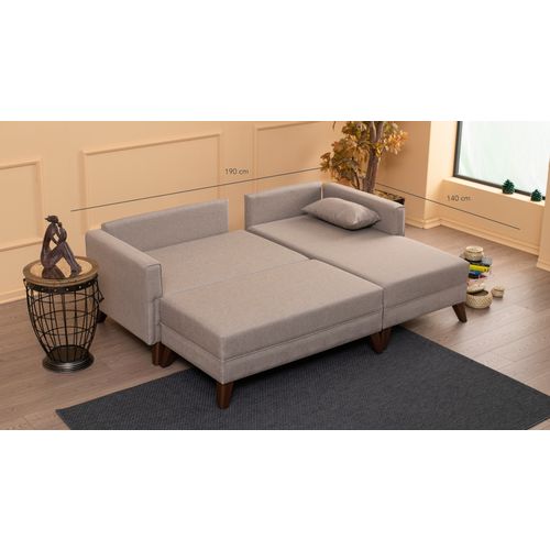 Atelier Del Sofa Bella Corner Sofa Right 2 - Cream Cream Corner Sofa-Bed slika 5