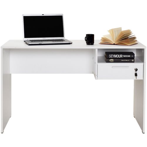 CMS-510-DD-1 White Study Desk slika 8