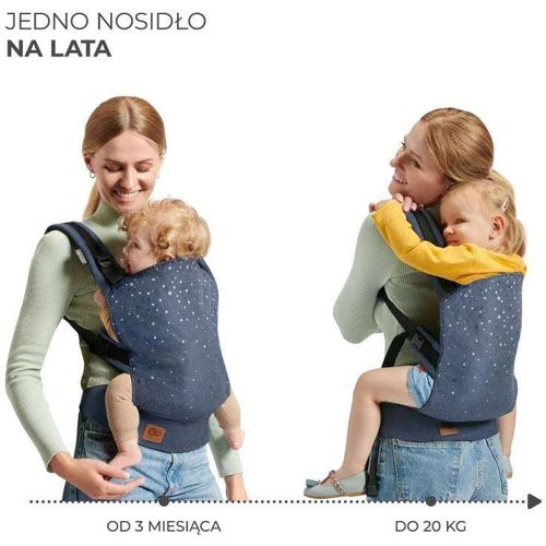 Kinderkraft Nosiljka Za Bebu Nino Confetti Denim slika 4