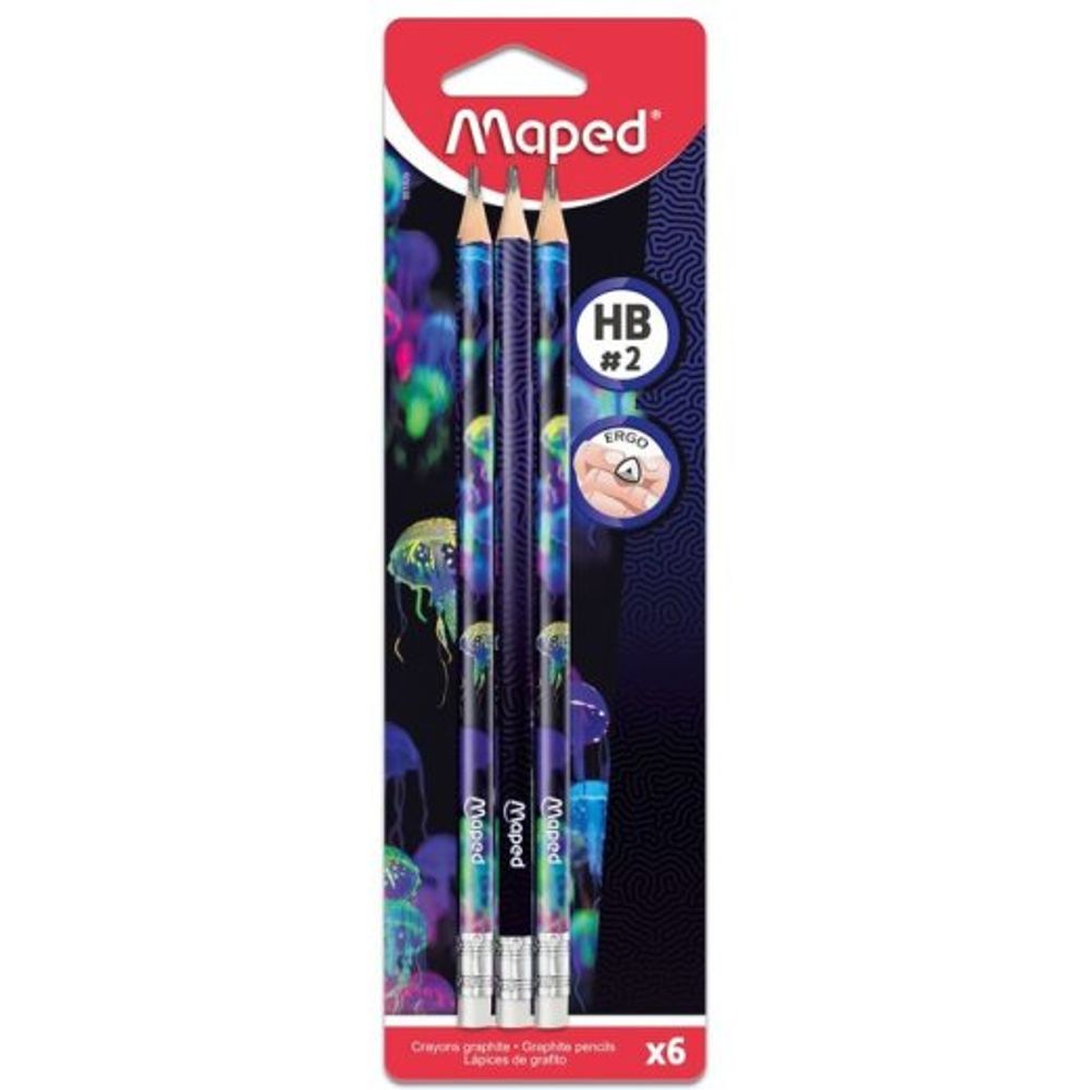 Maped Olovka grafitna 6/1 sa gumicom DEEPSEA slika 1