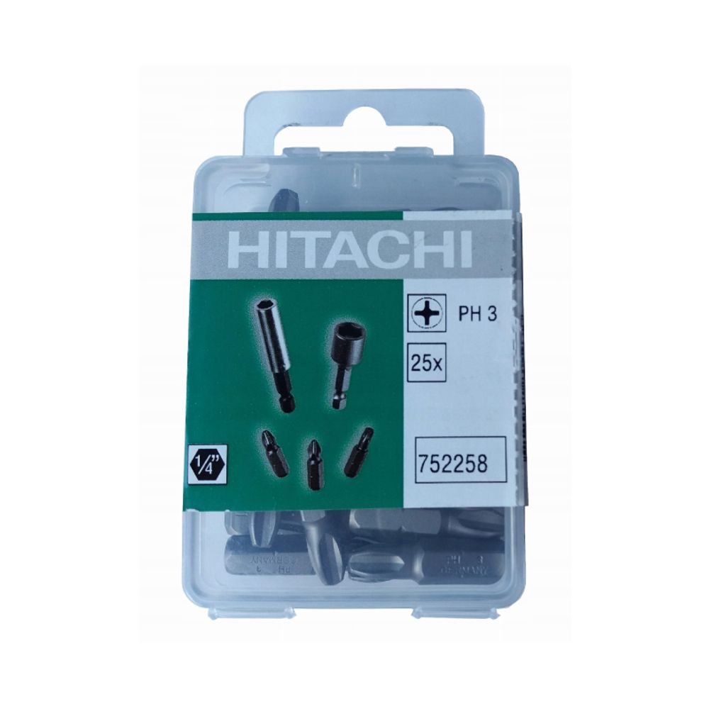 Hikoki set bitova 752258 1/4” (Ph 3; 25/1) slika 1