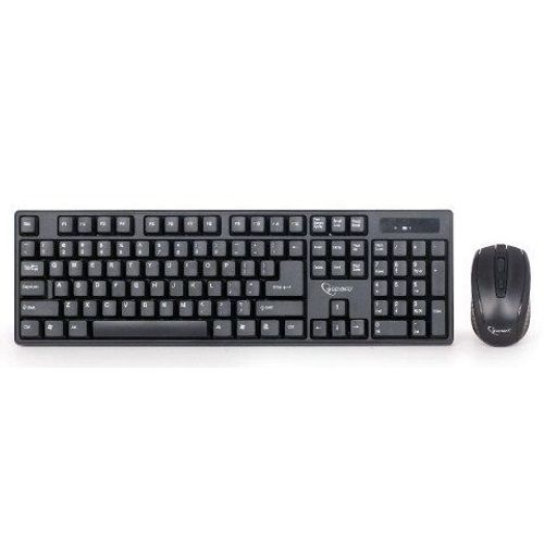 KBS-W-01 Gembird 2.4 GHz Slim Bezicni mis + tastatura US layout black slika 2