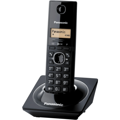 Panasonic Telefon bežični, DECT/GAP, 1.25" LED display, crni - KX-TG1711FXB slika 1