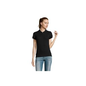 PASSION ženska polo majica sa kratkim rukavima - Crna, M 