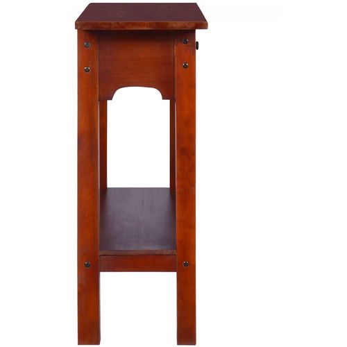 Konzolni stol klasični smeđi 90x30x75cm masivno drvo mahagonija slika 4
