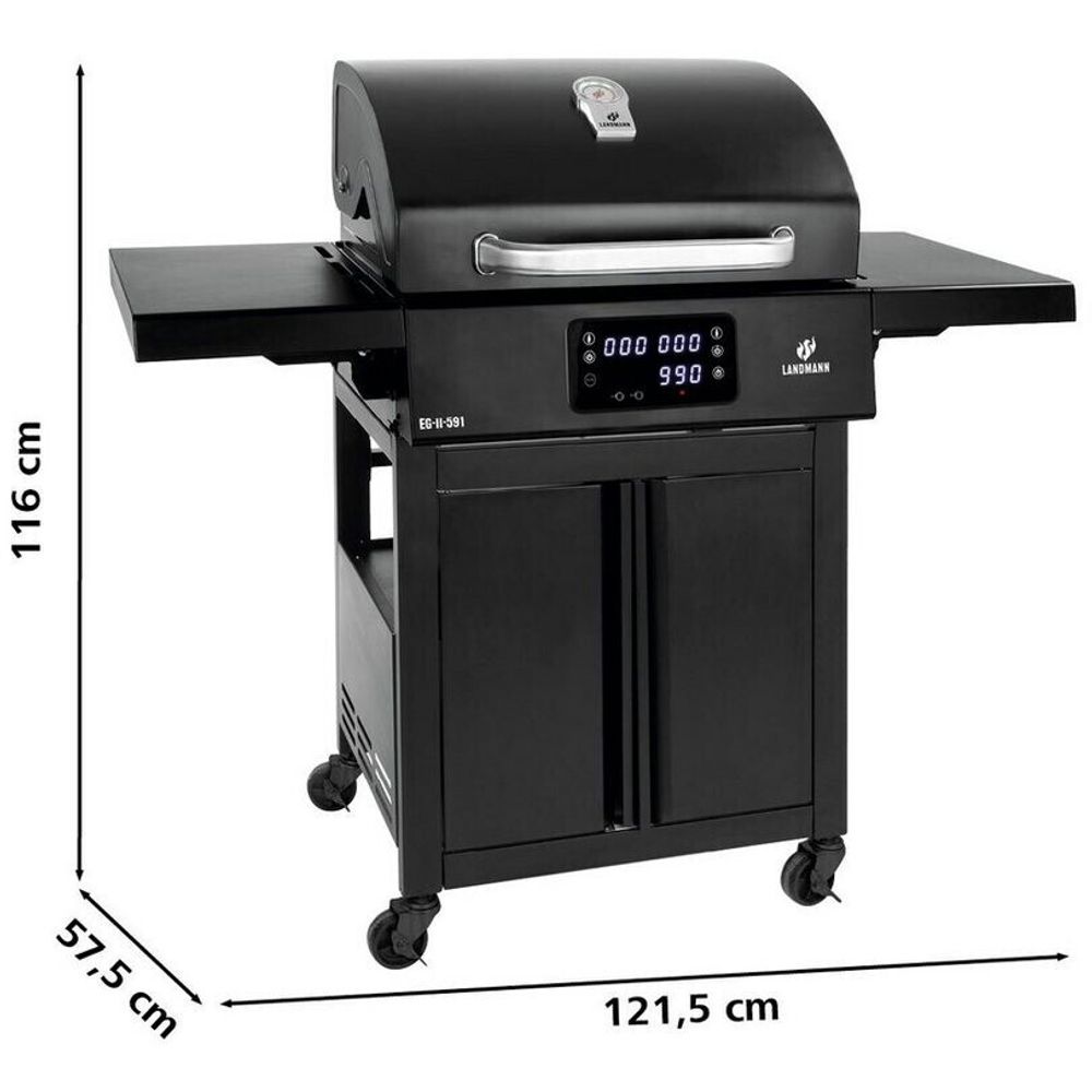 Landmann roštilj električni 121x57x116cm 3200w 01192  slika 2