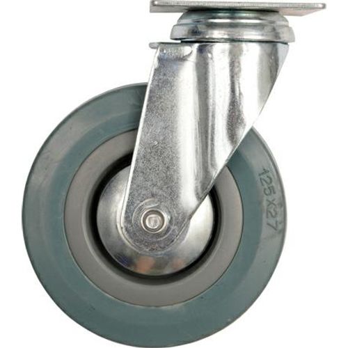 Vorel fiksno kotačić od sive gume, 50 mm slika 1