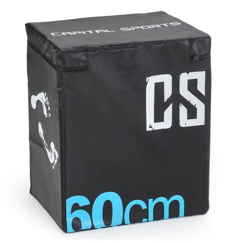 Capital Sports Rooksy Soft Jump Box Plyo Box 60x50x30 cm crna boja slika 1