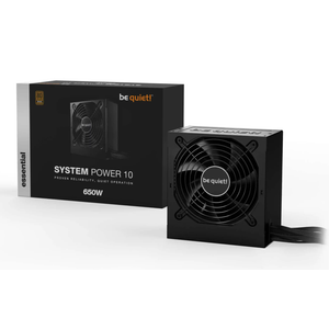 be quiet! BN328 SYSTEM POWER 10 650W, 80 PLUS Bronze efficiency (up to 88.5%), Temperature-controlled 120mm quality fan reduces system noise