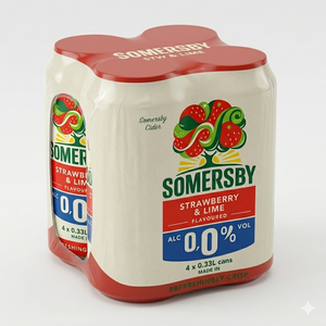 Somersby Cider Jagoda Limenka  4/1,  0,33l  - Alkohol 0%