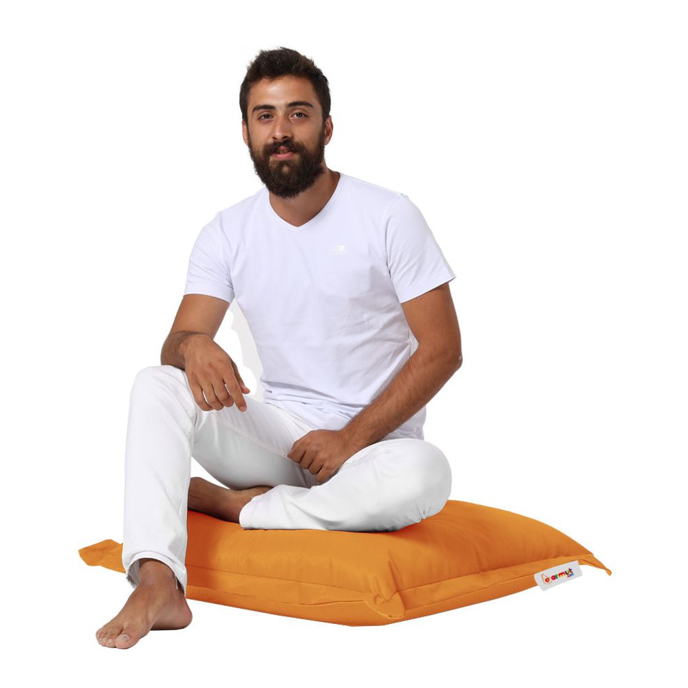 Cushion Pouf 70x70 - Narandžasti Baštenski Jastučić slika 3