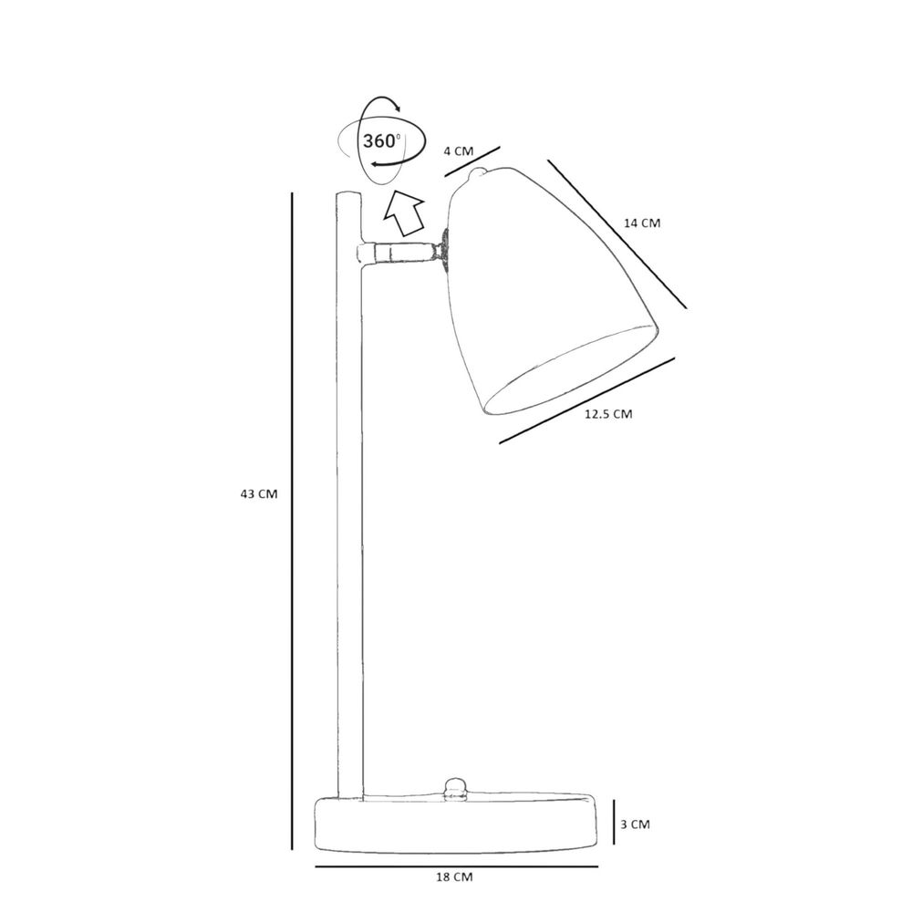 Bijela Stolna Lampa 8890-5 slika 5