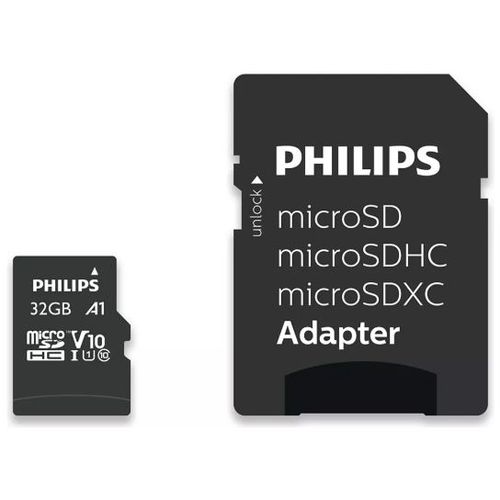Philips Micro SDHC kartica 32GB Class 10 + SD adapter slika 1