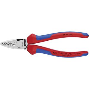 Knipex 97 72 180 kliješta za krimpanje kablovskih završetaka 0, 25 - 16, 0 mm · AWG 23 - 5