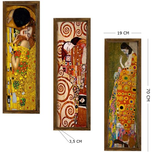 Wallity Slika dekorativna uokvirena MDF (3 komada), KZM393 slika 4