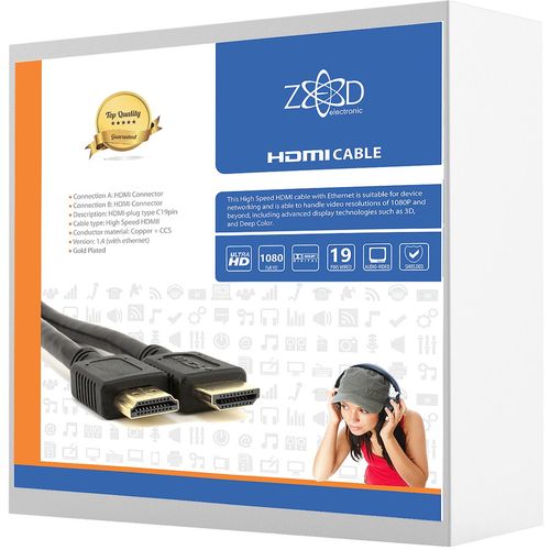 ZED electronic HDMI kabl, 20 met, ver. 1.4 - HDMI/20 slika 1