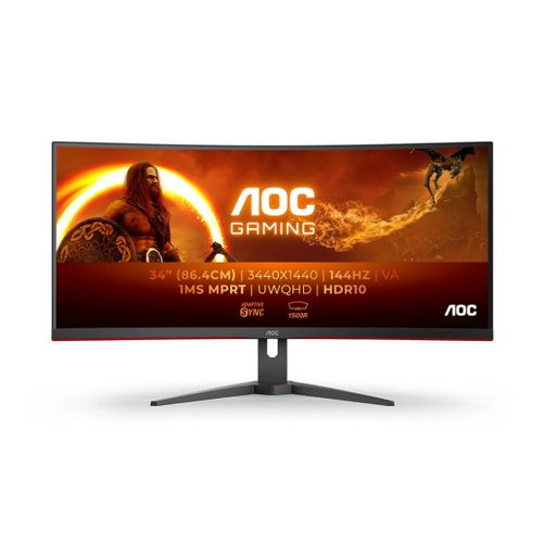 AOC CU34G2XE 34'' UltraWide 144Hz curved gaming monitor slika 1