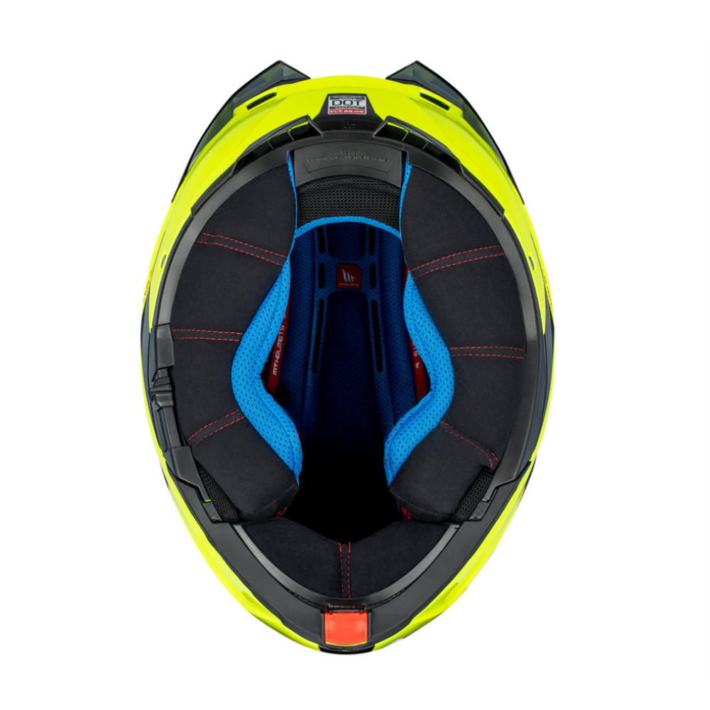 MT Helmets Atom 2 SV Solid A3 Gloss Flour Yellow slika 7