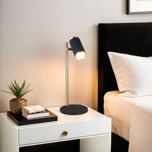 Lume - Crna Antik Lacirana Stolna Lampa 70-17