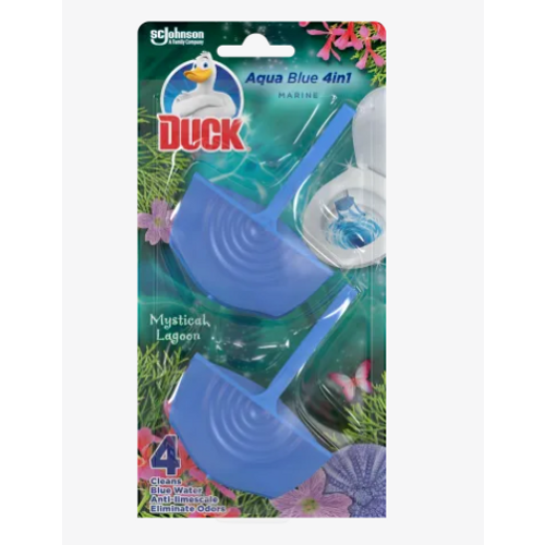 Duck osvježivač WC školjke Aqua Blue Mystical 4u1 2x36 g slika 1