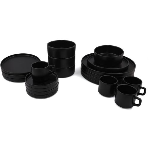 TY038120F956A000000MAP2400 Matte Black Ceramic Dinner Set — Bazzar.ba