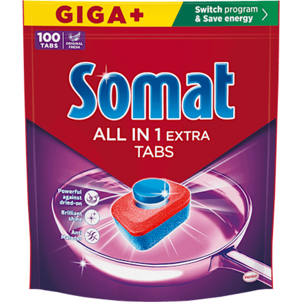 Somat All in One Extra Tablete za perilicu posuđa 100 kom slika 1