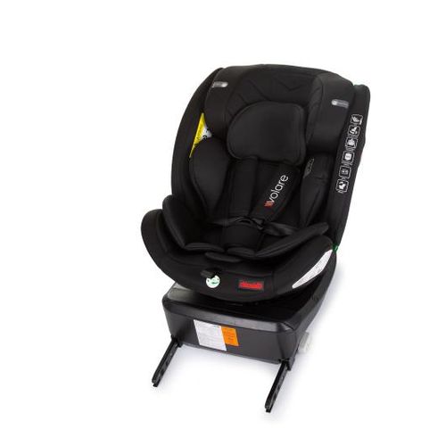 Chipolino autosjedalica I-SIZE 40-150 cm ISOFIX 360 "VOLARE" obsidian slika 7