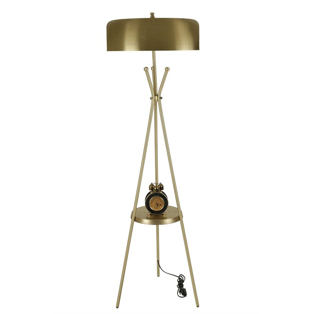 Podna lampa Venedik – retro stil, 8 grla, zlatna (H 165 cm) - izložbeni artikl (oštećenja ambalaža) slika 2