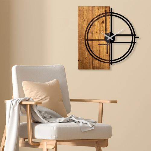 Wallity Ukrasni drveni zidni sat, Wooden Clock 38 slika 2