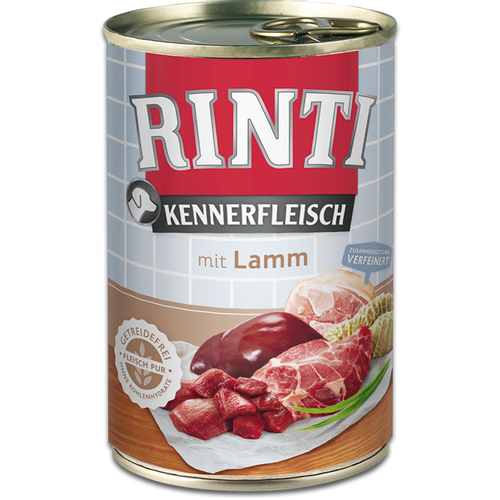 RINTI Kennerfleisch mit Lamm, hrana za pse s janjetinom, 800 g slika 1