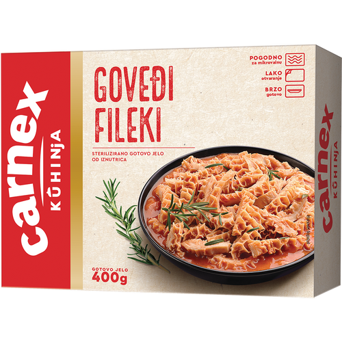 Carnex Goveđi fileki 400G slika 1