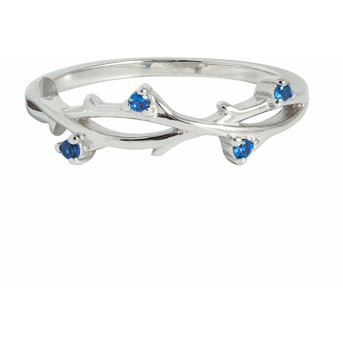 J&B Jewellery 925 Srebrni Prsten 00000104-Blue slika 1