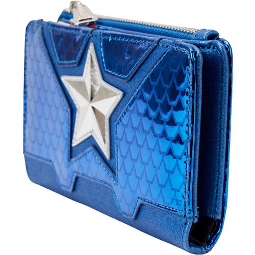 Loungefly Marvel Captain America metallic wallet slika 3