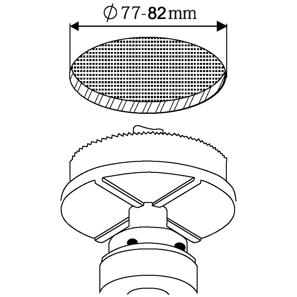 AREITIO Ugradbeno Svjetlo - Set od 3 Rec. Spotova Ø100 mm slika 3