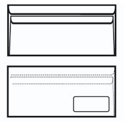 Kuverte 110x230 mm ABT PD latex, bijela slika 2