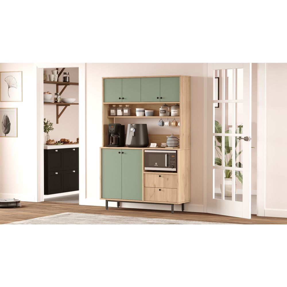 Višenamjenski ormar RE5-SY Oak Green slika 3