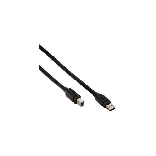 Hama USB Kabl 3.0, USB A - USB B 1,8m, za štampač, crni slika 1