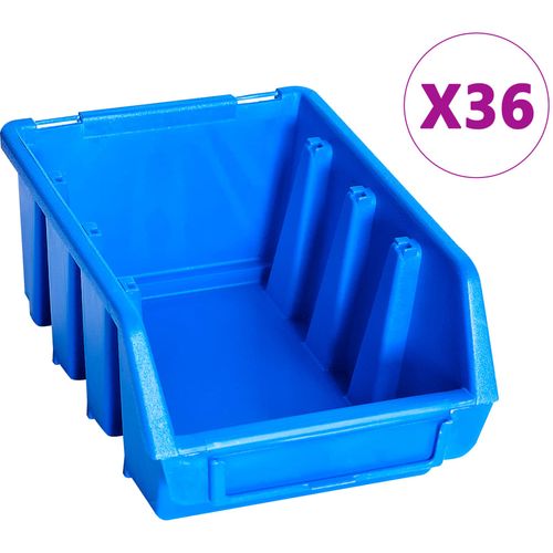 96-dijelni set kutija za pohranu sa zidnim pločama plavi slika 27