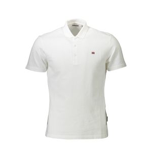 NAPAPIJRI POLO SHORT SLEEVE MAN WHITE