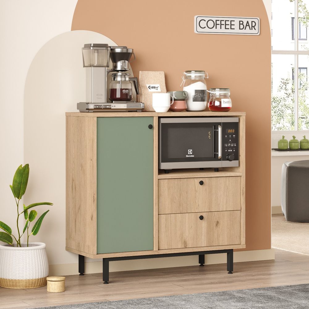 Višenamjenski ormar RE1-SY Oak Green slika 2