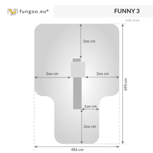 Fungoo toranj FUNNY 3 - drveno dječje igralište slika 4