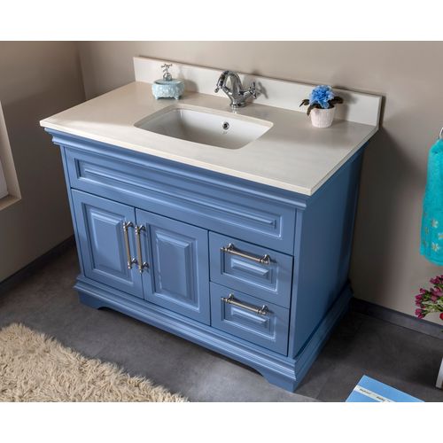 Hanah Home Huron 42 - Blue Blue Bathroom Furniture Set (2 Pieces) slika 3