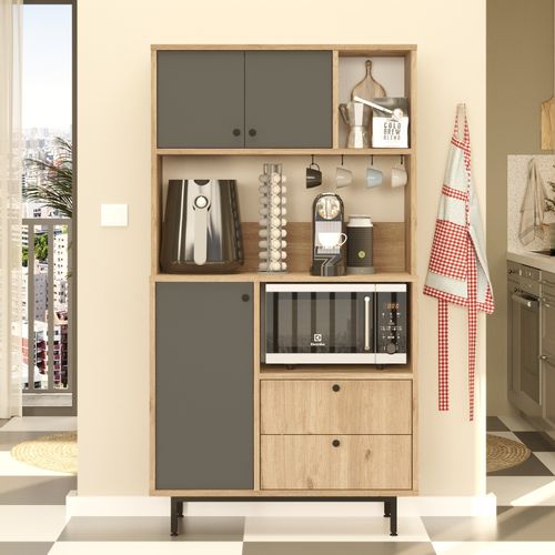 RE3-SA OakAnthracite Multi Purpose Cabinet slika 1