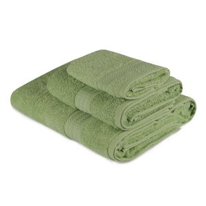 Colourful Cotton Set ručnika GREEN, u poklon kutiji, 3 komada, Rainbow - Green