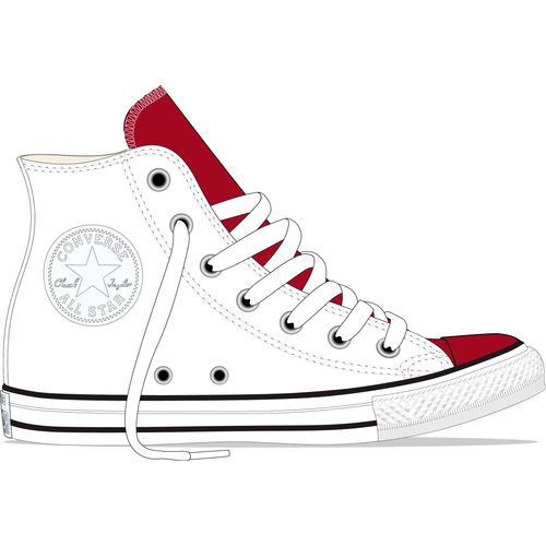 Ženske tenisice CTAS HI white/UNIVERSITY RED/black Converse 567310C slika 1