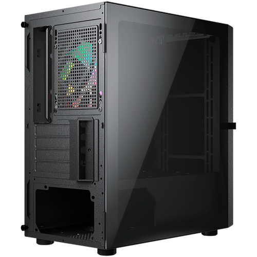 COUGAR | Purity RGB Black | PC Case | Mini Tower / TG Front Panel with ARGB strip / 1 x ARGB Fan / 3mm TG Left Panel slika 5