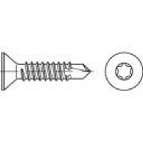 TOOLCRAFT 141588 samourezni vijak 6.3 mm 70 mm T-profil DIN 7504 čelik galvansko pocinčani 250 St. slika 1